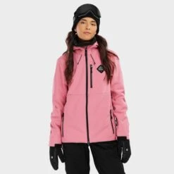 Veste Sports D'hiver SIROKO W2-W Lollipop Rose Bonbon Femme