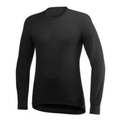 Woolpower Merino Base Layer Crewneck 200 - Noir -Horizon Glacial woolpower merino base layer crewneck 200 noir 3