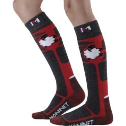 Monnet WOOLY - Chaussettes De Ski En Laine Mérinos Pour Les Juniors.