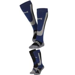 Xtreme Chaussettes De Ski Unisexe Lot De 2 Multi-bleu -Horizon Glacial xtreme chaussettes de ski unisexe lot de 2 multi bleu 2