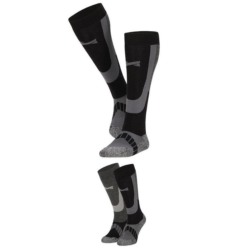 Xtreme Chaussettes De Ski Unisexe Lot De 6 Multi Black 5 Xtreme Chaussettes De Ski Unisexe Lot De 6 Multi Black â Image 5
